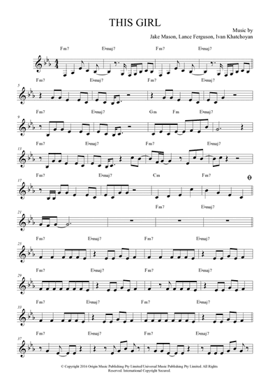This Girl (arr. Anderson Quevedo)