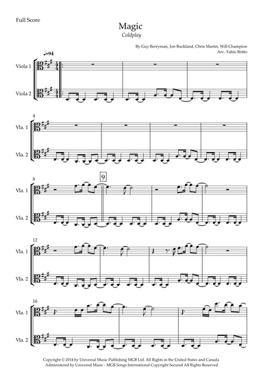Magic (arr. Fabio Britto)