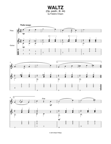 Waltz in E Major (Op. posth.; B .44) (arr. Mark Phillips)