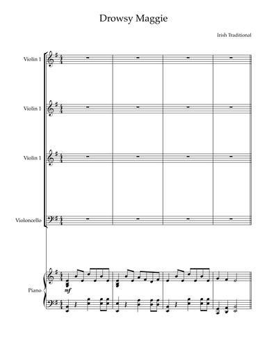 Drowsy Maggie - Irish Reel (arr. Paul Bergeron)