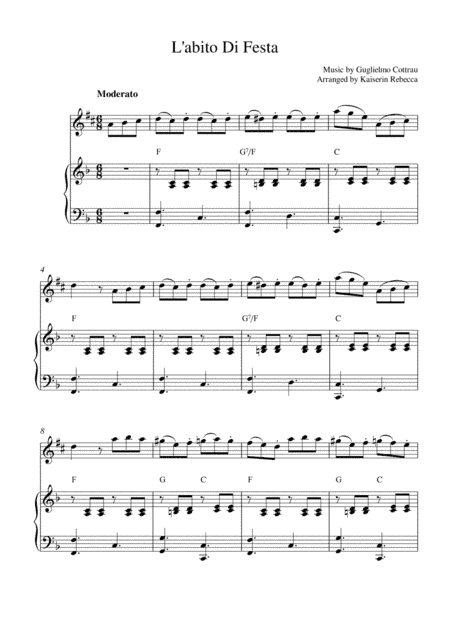 L'abito Di Festa (arr. Kaiserin Rebecca)