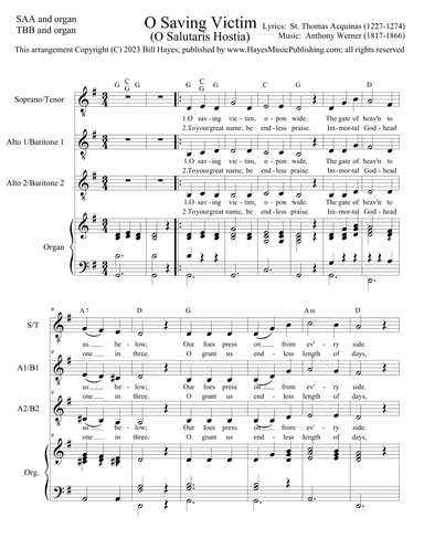 O Saving Victim (arr. Bill Hayes)
