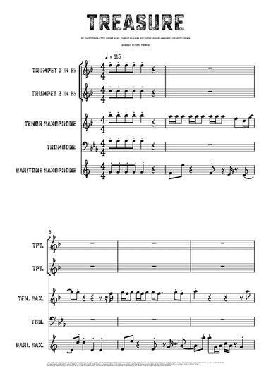 Treasure (arr. TOBY SIMMONS)