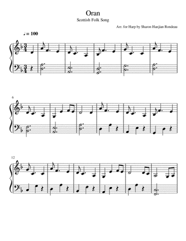 Oran (arr. Sharon Hanjian Rondeau)