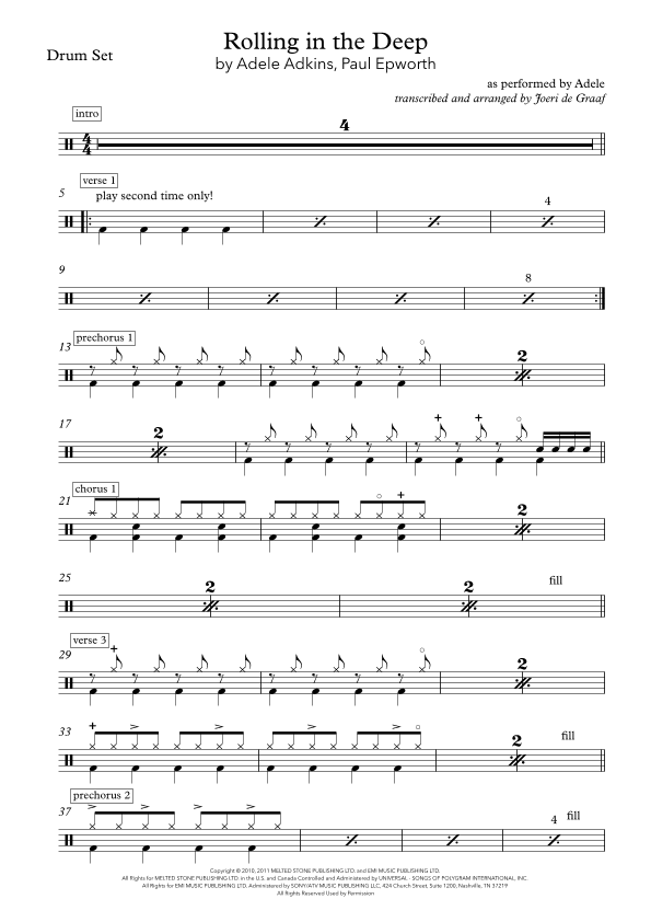 Rolling In The Deep (arr. Joeri de Graaf)