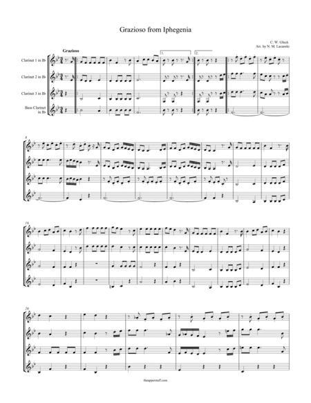 Grazioso from Iphegenia (arr. Nick Lacanski)
