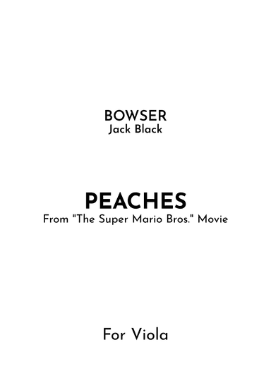 Peaches (arr. Jireh J.)