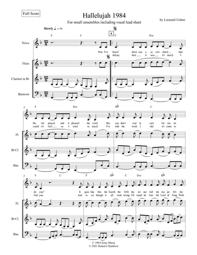 Hallelujah (arr. R G Roth)