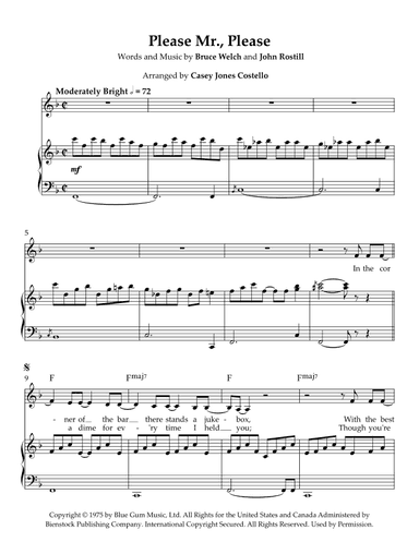Please Mr. Please (arr. Casey Jones Costello)