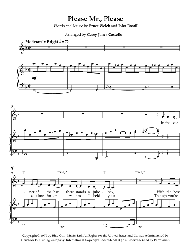 Please Mr. Please (arr. Casey Jones Costello)