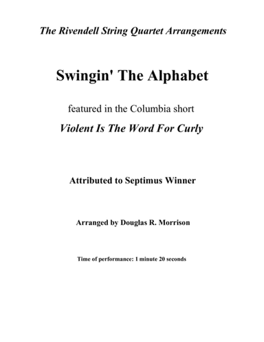 Swingin' The Alphabet (arr. Douglas R. Morrison)