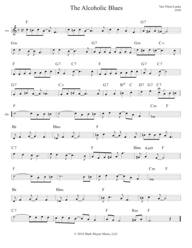 Alcoholic Blues, The (arr. Mark W. Huxhold)