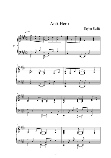 Anti-hero (arr. Taylor Swift)