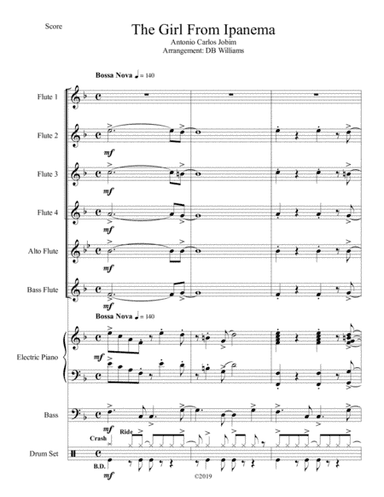The Girl From Ipanema (garôta De Ipanema) (arr. DB Williams)