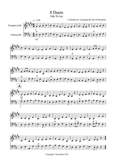 8 Duets for Trumpet and Cello (arr. David Burndrett)