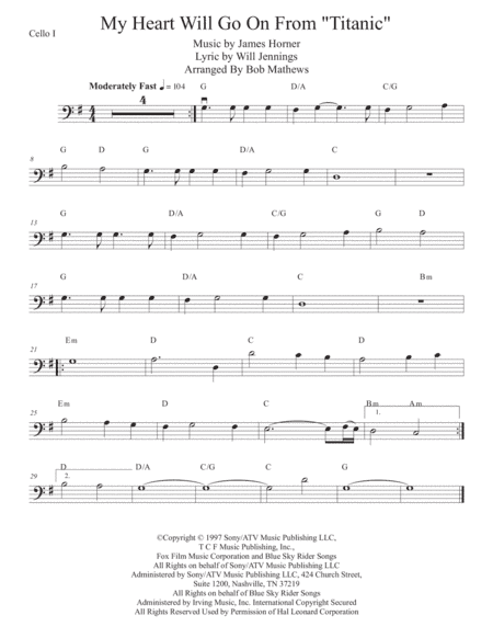 My Heart Will Go On (Love Theme from Titanic) (arr. Bob Mathews)
