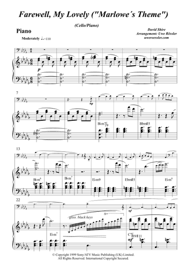 Farewell My Lovely (arr. Uwe Roessler Rössler Rassler)
