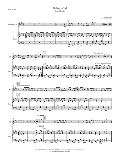 Galway Girl (arr. Fernando Britto)