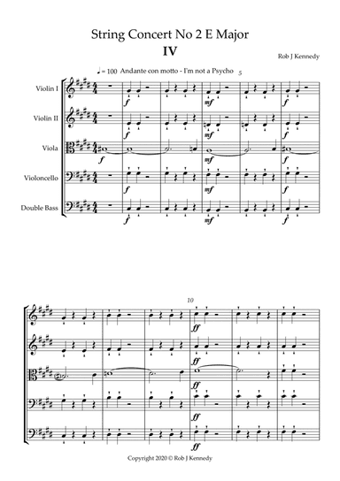 String Concerto No.2 - 4th movement - E Major