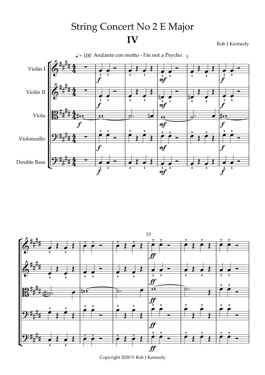 String Concerto No.2 - 4th movement - E Major