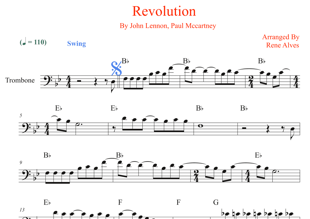 Revolution (arr. Rene Alves)