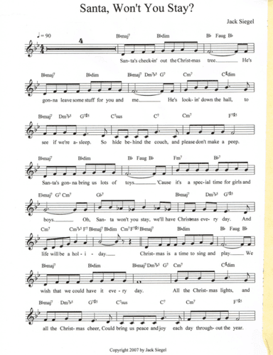 Santa, Won't You Stay?