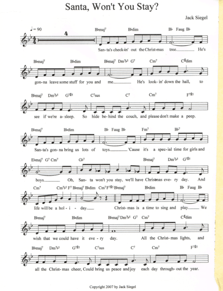 Santa, Won't You Stay?