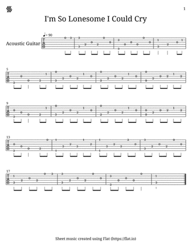I'm So Lonesome I Could Cry (arr. Hunter Swenson)