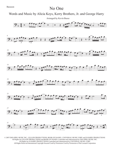 No One (arr. Kevin Busse)