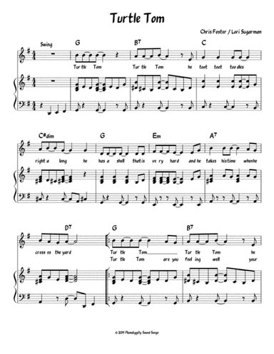 Turtle Tom - Piano/Vocal/Guitar