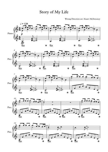 Story Of My Life (arr. Stuart McSweeney)