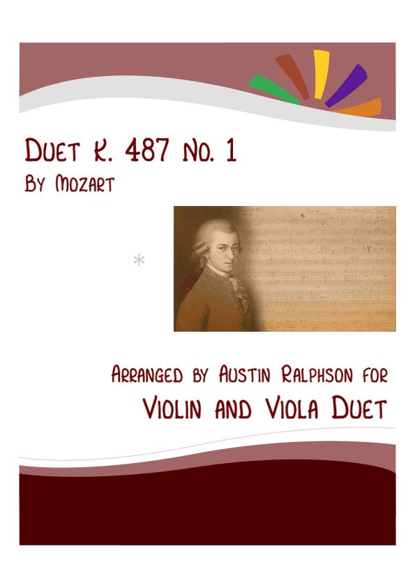 Mozart K. 487 No. 1 - violin and viola duet (arr. Austin Ralphson)