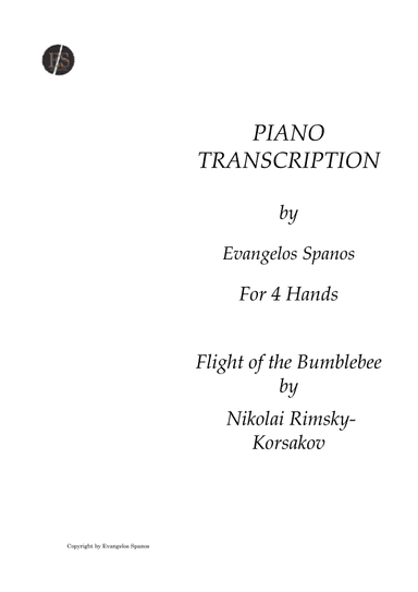 Flight of the Bumblebee for piano - Four Hands (arr. Evangelos Spanos)