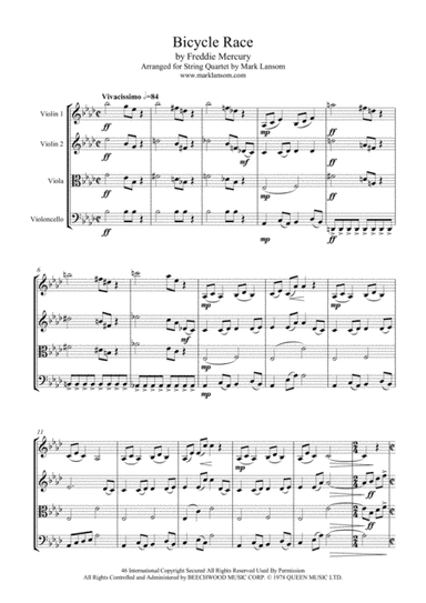 Bicycle Race (arr. Mark Lansom)