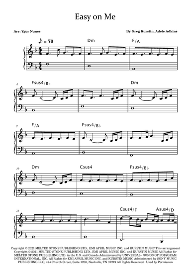 Easy On Me (arr. Ygor Nunes)