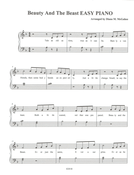 Theme From "beauty And The Beast" (arr. Diane M. McGahee)