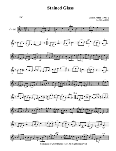 Stained Glass (Opus 320) (Treble Solo)