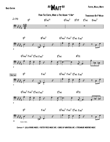 Wait (arr. Accubass)
