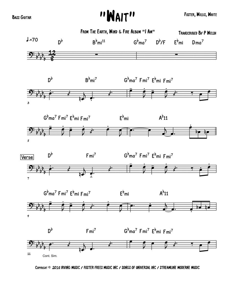 Wait (arr. Accubass)
