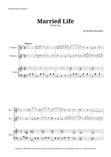 Married Life (arr. Langanho)