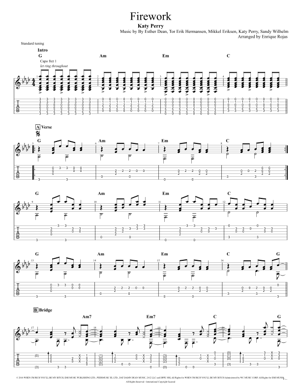 Firework (arr. Enrique Rojas)