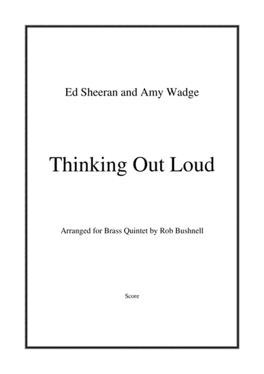 Thinking Out Loud (arr. Rob Bushnell)