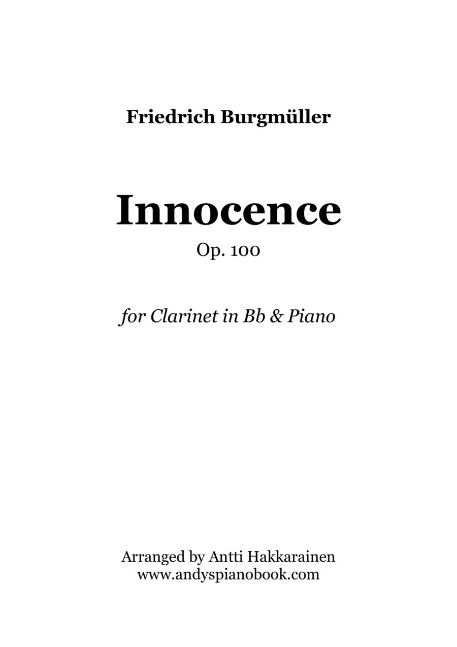 Innocence Op. 100 - Clarinet & Piano (arr. Antti Hakkarainen)