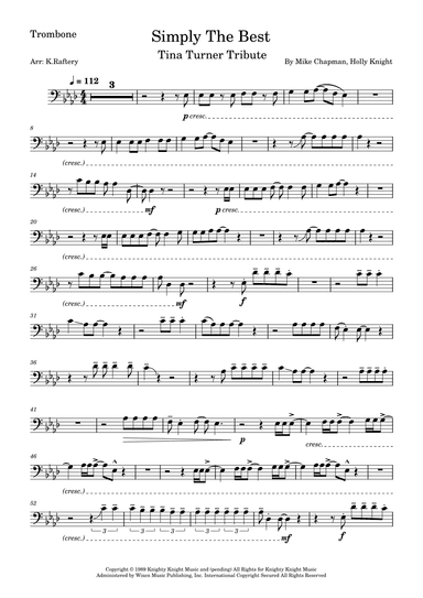 The Best (simply The Best) (arr. Kyle Raftery)
