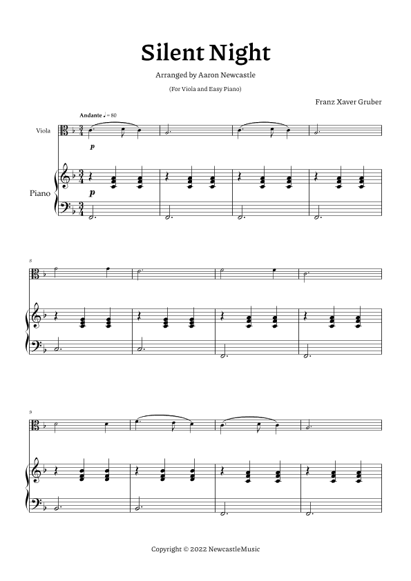 Silent Night (arr. Aaron Newcastle)