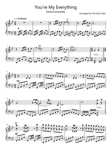 You're My Everything (arr. Timothy Clark)