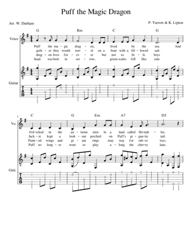 Puff The Magic Dragon (arr. Big Bill Durham)