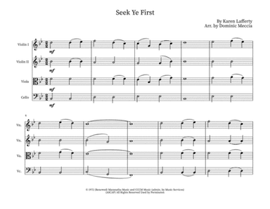 Seek Ye First (arr. Dominic Meccia)