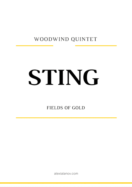 Fields Of Gold (arr. Alex Talanov)