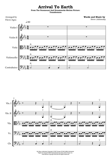 Arrival To Earth (arr. Flávio Ageu)